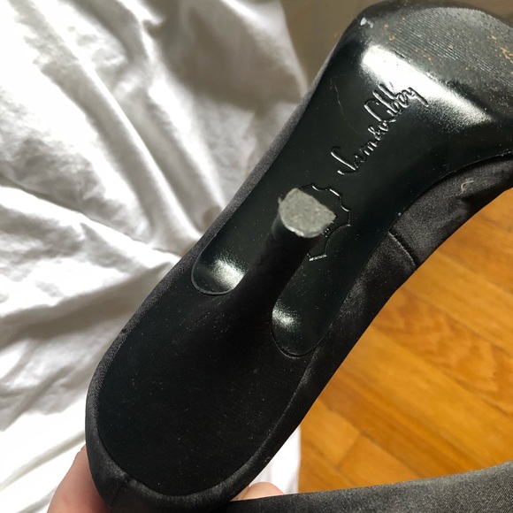 sam & libby open toe heels black - Picture 3 of 4